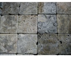 Travertin Silver 10x10 cm Antique 2