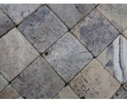 Travertin Silver 15x15 cm Antique 2