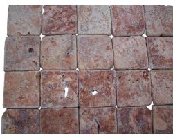 Travertin Rose 10x10 cm Antique 2