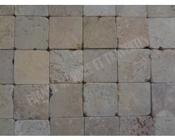 Travertin Jaune 10x10 cm Antique 2