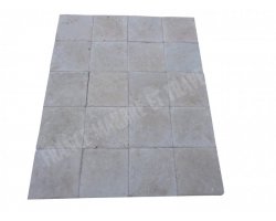 Travertin Beige Clair 20x20 1,2 cm Brossé 2