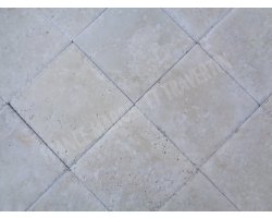 Travertin Beige Clair 20x20 1,2 cm Brossé 2