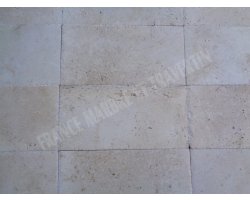 Travertin Beige Clair 20x40 1,2 cm Brossé 2
