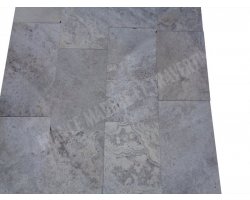 Travertin Silver Bande Libre 1,2 cm Brossé 2