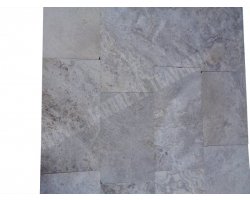 Travertin Silver Bande Libre 1,2 cm Brossé 2