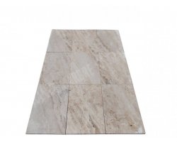 Travertin Beige Clair Veiné 40x60 2 cm Brut 2