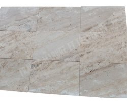 Travertin Beige Clair Veiné 40x60 2 cm Brut 2