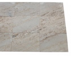 Travertin Beige Clair Veiné 40x60 2 cm Brut 2