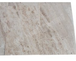 Travertin Beige Clair Veiné 40x60 2 cm Brut 2