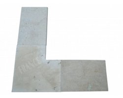 Travertin Beige 3C Margelle Rentrant 61x61 3 Arrondi 2