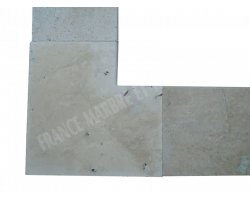 Travertin Beige 3C Margelle Rentrant 61x61 3 Arrondi 2