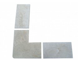 Travertin Beige A Margelle Sortant 61x61 3 cm Arrondi 2