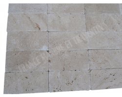 Travertin Beige Clair 10x20 cm Antique  2