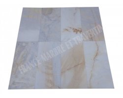 Marbre Blanc Bianco Giallo 30x60x2 cm Rustique 2
