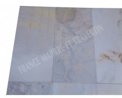 Marbre Blanc Bianco Giallo 30x60x2 cm Rustique 2