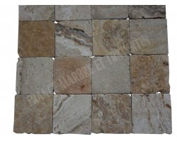 Travertin Jaune Valencia Scabas 20x20 cm Antique 2