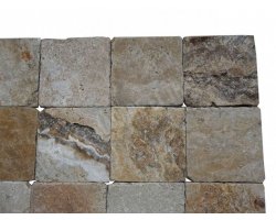 Travertin Jaune Valencia Scabas 20x20 cm Antique 2