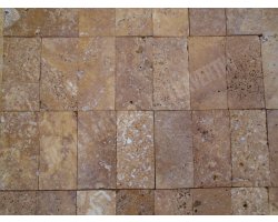 Travertin Jaune 7,5x15 cm Antique  2