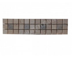 Travertin Frise 2,3x2,3 cm Classique & Silver 30x7,5 cm