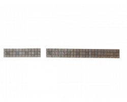 Travertin Frise 2,3x2,3 cm Classique & Silver 30x7,5 cm 2