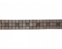 Travertin Frise 2,3x2,3 cm Beige & Noce 30x5 cm 2