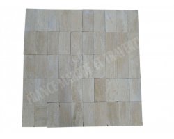Travertin Beige Clair Veine 7,5x15 cm Adouci 2