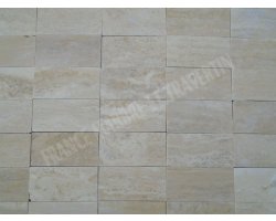 Travertin Beige Clair Veine 7,5x15 cm Adouci 2