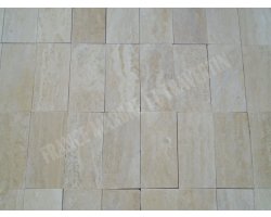 Travertin Beige Clair Veine 7,5x15 cm Adouci 2
