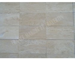 Travertin Beige Clair Veine 7,5x15 cm Adouci 2