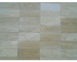 Travertin Beige Clair Veine 7,5x20 cm Adouci 2