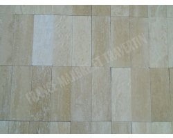 Travertin Beige Clair Veine 7,5x20 cm Adouci 2