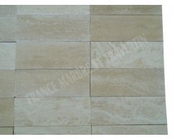 Travertin Beige Clair Veine 7,5x20 cm Adouci 2