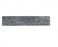 Travertin Gris Silver Plinthe 40,6x8x1,2 cm Adouci