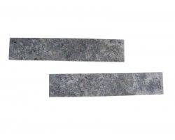 Travertin Gris Silver Plinthe 40,6x8x1,2 cm Adouci 2