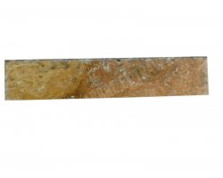 Travertin Jaune Or Plinthe 40,6x8x1,2 cm Brossé