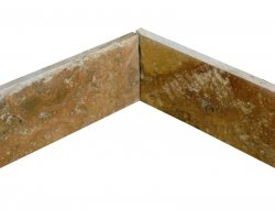 Travertin Jaune Plinthe 40,6x8 cm Brossé 2