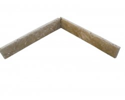 Travertin Beige Clair Plinthe 40,6x8 cm Brossé 2