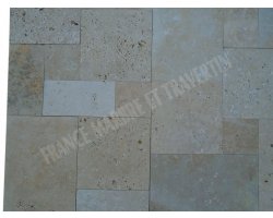 Travertin Beige Nuance Mini Opus Romain 1,2 cm Antique  2
