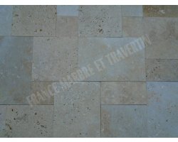 Travertin Beige Nuance Mini Opus Romain 1,2 cm Antique  2