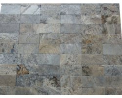 Travertin Silver 7,5x15 cm Adoucie 2