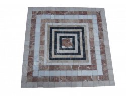 Marbre Mixte Rosace 80x80 cm Antique  2
