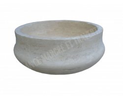 Travertin Beige Vasque Pot 2 Adouci 2