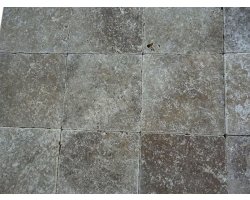 Travertin Walnut 20x20 3 cm Antique  2