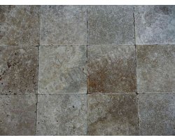 Travertin Walnut 20x20 1,2 cm Antique  2