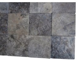 Travertin Silver 20x20 3 cm Antique  2