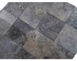 Travertin Silver 20x20 3 cm Antique  2