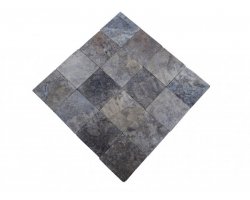 Travertin Silver 20x20 3 cm Antique  2