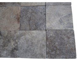 Travertin Silver 20x20 2 cm Antique 2