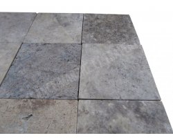 Travertin Silver 20x20 2 cm Antique 2