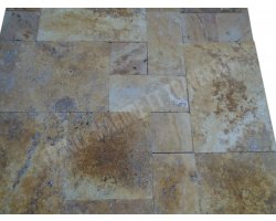 Travertin Jaune Opus Romain 1.2 cm Antique  2